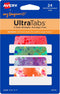 Avery + Amy Tangerine Designer Collection Ultra Tabs, Repositionable Margin Tabs, 2.5" x 1", Splatter Designs, 2-Side Writable, 24 Sticky Tabs (74...