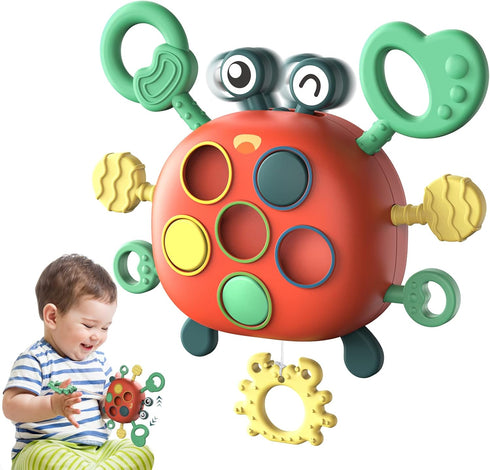 Montessori Toy for 1 2 3 4 Year Old Toddlers - Educational Activity Birthday Gifts Developing Sensory Toys for Pull String Activity Motor Skills -...