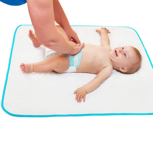 Baby Diaper Changing Mat - 31,5 x 25,5 inch Waterproof Portable Travel Changing Pad - Wipable Liners for Newborn Todlers Kids - Foldable Large Bab...