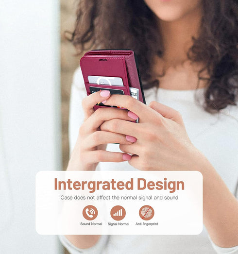 OCASE Compatible with Galaxy S22 Ultra 5G Wallet Case, PU Leather Flip Folio Case with Card Holders RFID Blocking Kickstand [Shockproof TPU Inner ...