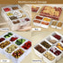 Divided Serving Tray with Lid and Handle Snackle Box Charcuterie Container for Portable Snack Platters Organizer Fruit Divider with 8 Compartments...