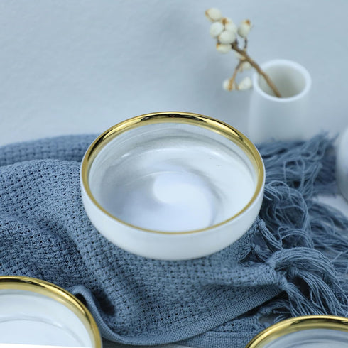 Colias Wing 3.5 Inch Elegant&Attractive Marble Pattern Stylish Design Multipurpose Porcelain Side Dish Bowl Seasoning Dishes Soy Dipping Sauce Dis...