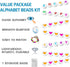 EuTengHao 1000 Pieces Letter Beads Kit 28 Styles Alphabet Beads Heart Beads for Bracelets Necklace Friendship Bracelet Making Kit (White Beads Col...