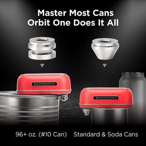 Kitchen Mama Replacement Blade Set for Orbit One Model Rechargeable Can Opener : Includes Two Blades (Cylinder & Triangular)...