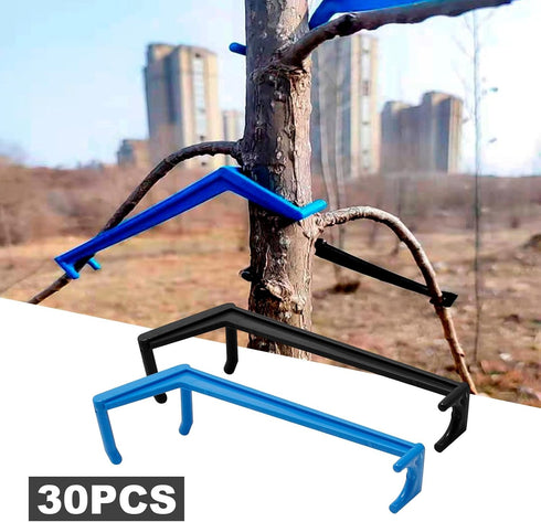 30Pcs Tree Spreaders Plastic Bonsai Branch Trunk Spreaders Modelling Tool Fruit Tree Branch Limb Spreader for Most Fruit Trees (Blue and Black)...