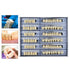 168 Pcs Dental Synthetic Resin Tooth Denture 3 Sets False Teeth 23 A3 Upper Lower Shade Dental for Halloween Horror Teeth...