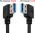 USB C Cable,USB Type C Female to USB 3.0 Male 90 Degree Adapter,5Gbps USB A 3.0 to USB Connector -2pcs for Laptop & Tablet & Mobile Phone by FENGQ...