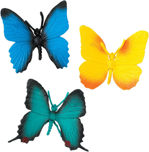 Safari Ltd. Butterflies TOOB - Figurines of Red Glider, Swallowtail, Orange & White Sulphur, Evenus Regalis, Papilio Garleppi & More - Educational...
