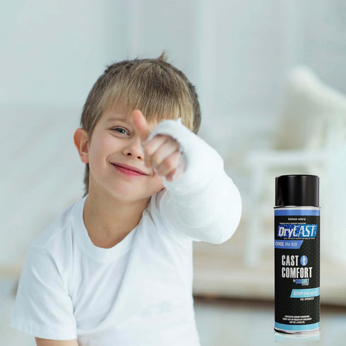 Cast Comfort Itching and Odor Relief Spray - Cools and Relieves Itchy Cast While Cleaning and Preventing Smell- Blue...