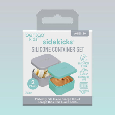 Bentgo® Sidekicks 2-Pack Silicone Container Set - Dipping Sauce Cups for Condiments & Small Snacks, Reusable, Durable, & Leak-Proof Liquid Storage...