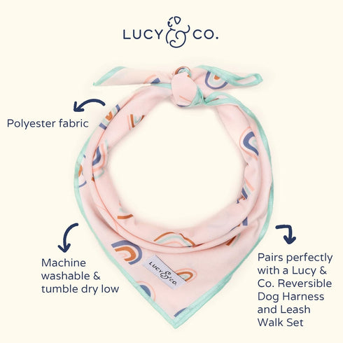 Lucy & Co. Dog Bandana - Designer Puppy Accessory for Boy and Girl Dogs. Made of 100% Polyester. Soft, stylish and appropriate for any occasion. M...