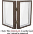 AEVETE 5x7 Double Picture Frames Hinged Wood Folding Picture Frames Vertically Display, Real Glass Front, Gray...