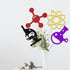 Science Party Centerpiece Sticks, Chemistry Theme Birthday Party Decorations, Mad Science Laboratory Baby Shower Party Decoration Supplies Blue Bl...
