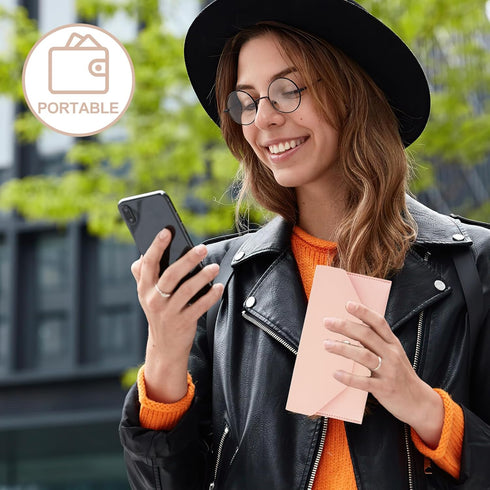 Cash Envelopes Bag, Money Envelope Wallet Bag PU Leacher Cash Money Pouch Budget Wallet, Reusable Cash Envelope for Wedding Birthday Graduation Ca...