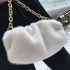 NAARIIAN dumpling fur bag Feather Tote Evening cloud bags Fuzzy Handbags Faux Fox Fur Purse for women...