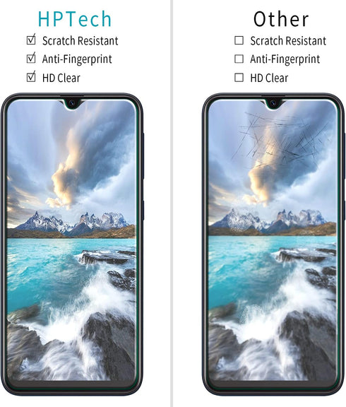 HPTech (2 Pack) Screen Protector For Samsung Galaxy A10e/Galaxy A10E Tempered Glass, 9H Hardness, Anti Scratch, Bubble Free...