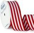 Ribbli Red and White Striped Grosgrain Ribbon,1-1/2-Inch x10-Yard,Use for 4th of July,Christmas Gift Wrapping,Party Decoration,All Crafting and Se...