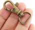 CRAFTMEMORE Swivel Lobster Claw Clasps Classic Trigger Snap Hooks CS10 Purse Landyard Clip 5/8" 3/4" 1" Pack of 10 (5/8 Inch, Antique Brass)...