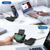 Wireless Charger, 2 in 1 Wireless Charging Stand Dock Foldable 20W Fast Charging for iPhone 15 Pro 14 13 12 11 Pro Max XS,AirPods, for Samsung Gal...