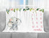 Floral Elephant Baby Monthly Milestone Blanket, Jungle Elephant Girl's Soft Fleece Monthly Milestone Blanket , Girl Elephant Nursery Infant Newbor...