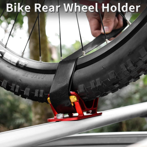 Bicycle Rear Wheel Holder, Rear Wheel Rack Mount, Road Bike Tire Bracket Holder Carrier Fits Mountain Bikes, Road Bicycles & EBikes, Black...