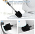 SetSail Toilet Brush and Holder, Automatic Toilet Bowl Brushes for Bathroom Ventilated Toilet Brush for Toilet Scrubber Cleaning-Black...