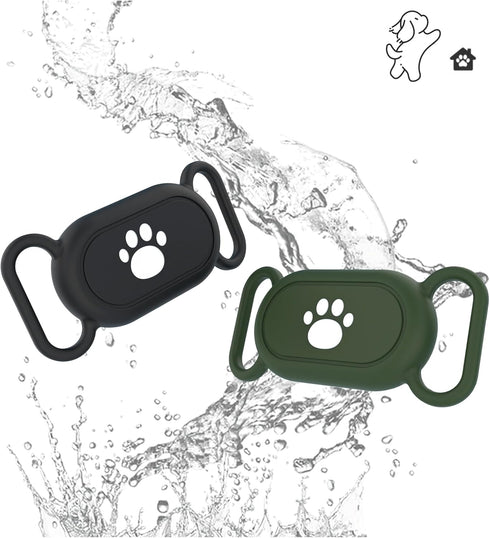 5 Pack Dog Collar Holder Compatible with Samsung Galaxy Smarttag 2,Waterproof Silicone Tracker Case Holder for Samsung Galaxy Smart Tag 2,Anti-Scr...