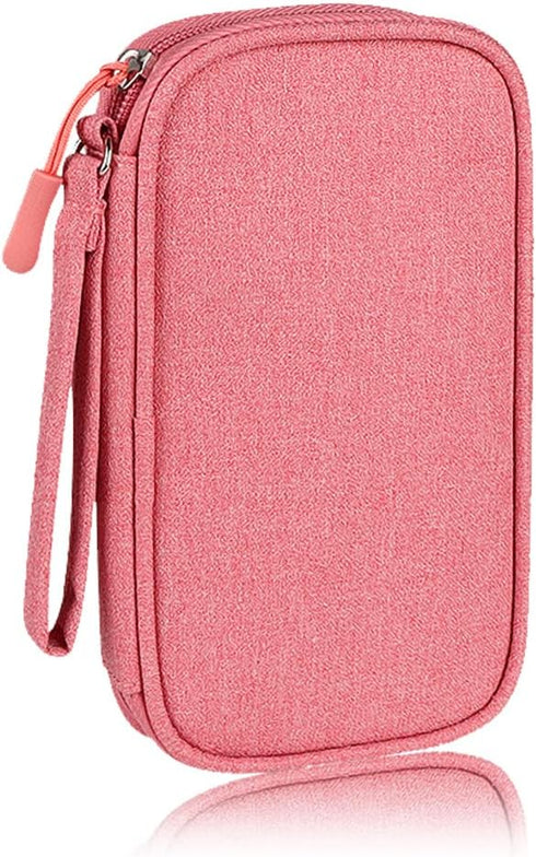 Electronics Organizer Bag Case Pouch Cable Charger Organizer Case Travel Shockproof Cord Carrying Case for Earphone Powerbank USB Hard Drive SD Ca...
