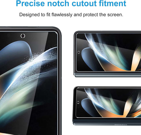 LYWHL [2-Pack for Samsung Galaxy Z Fold 4 Screen Protector, HD Clear Tempered Glass Protector Film for Galaxy Z Fold 4 5G 6.2 Inch, Anti Scratch B...