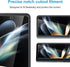 LYWHL [2-Pack for Samsung Galaxy Z Fold 4 Screen Protector, HD Clear Tempered Glass Protector Film for Galaxy Z Fold 4 5G 6.2 Inch, Anti Scratch B...