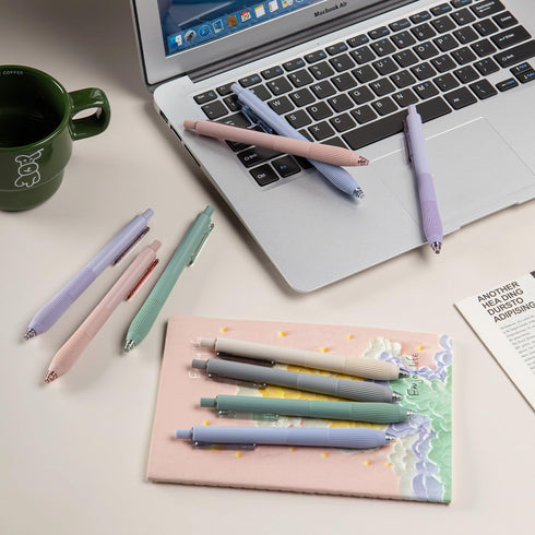 Linbsunne Gel Pens Black Ink Pens for Office 0.5mm Fine Point Pens Smooth Writing Retractable Work Pen (12-count)...