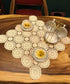 Beige Handmade Crochet Cotton Table Cloth Lace Doilies Square Lace Tablecloths 24 Inches....