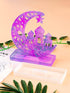 Kalolary 4Pcs Coffin Resin Molds, Crescents Moon Molds for Epoxy Resin Casting Mold with Stand, DIY Silicone Home Table Decor Halloween Craft...