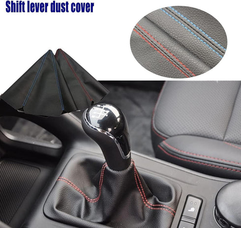 Universal Shift Boot Cover and Shift Knob Dust Cover for Automatic and Manual Vehicles - Protect Your Gear with This Essential Accessory Set-Black...