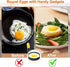 Round Egg Maker Ring 2 Pack, Nonstick Egg Rings for Frying Eggs and English Muffins, Egg Shaper for Frying Pan Cooking, Egg Molds for Griddle, Egg...