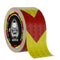 Max Brite Reflective Tape, 30 Feet x 2 Inch Honeycomb Reflector Tape, Safety Reflective Tape for Trailers, Trucks, Equipment, Yellow and Red Refle...