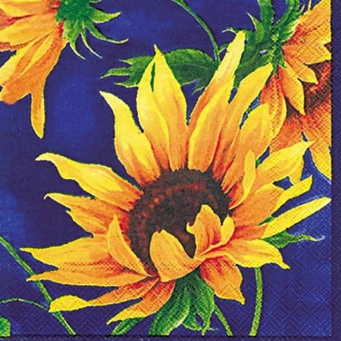 IHR Ideal Home Range Cocktail Napkins Disposable 3-Ply Paper Party Napkin Pack, 5" x 5", Sunshine, 20-Count...