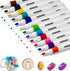 12 Colors Acrylic Paint Marker Pens for Rock Painting...