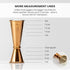 A Bar Above Premium Japanese Jigger 8 Precise Measurement Markings, Heavy Duty 304 Stainless Steel Double Cocktail Jigger for Professional Bartend...