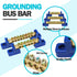 4PCS Grounding Bus Bar 4 Positions Terminal Block Ground Bus Bar Brass Wire Screw Terminal Electrical Bus Bars OLA002-4K...