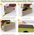 Cat Cardboard Scratcher Refill,Corrugated Cardboard Cat Scratcher Pad, Triangle Cat Scratching Lounge Replacement (1 Piece)...