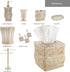 Creative Scents Victoria Tissue Box Cover Square – Beige Tissue Holder for Bathroom - Decorative Tissue Box Holder with Durable Bottom Slider - Bo...