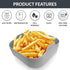 Silicone Air fryer Liners Square, Reusable Airfryer Basket, 6 Quart Air Fryer Inserts, Air Fryer Oven, Microwave Tray Pots, Air Fryer Rubber Acces...