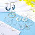 OIIKI 700pcs Hypoallergenic Earring Making Kit, Gold/Silver Plated Earring Hooks, Earring Beading Hoop, Clear Rubber Earring Backs, Jump Rings for...
