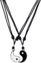 BlueRica Yin and Yang (Couple) Set on Adjustable Cord Necklaces...