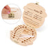 NASHRIO Baby Tooth Box Wooden Kids Keepsake Organizer Gift for Baby Teeth, Cute Children Tooth Container with Tweezers to Keep the Childwood Memor...