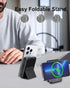 10000mAh 15W Magnetic Wireless Portable Charger, Foldable Mag-Safe Battery Pack with USB-C Cable LED Display, 22.5W PD Fast Charging Power Bank fo...