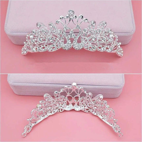 Wedding Sets For Women Bling Bride Hair Accessories Tiaras Earrings Necklace Wedding Jewelry Sets A...