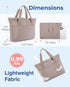 BAGSMART Tote Bag for Women, Foldable Tote Bag With Zipper Large Shoulder Bag Top Handle Handbag for Travel, Work...