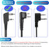 Walkie Talkie Earpiece with Mic, 2 Pin Air Acoustic Tube Surveillance Headset, Two Way Radio Earpiece with PTT/VOX, Security Earpiece Compatible w...